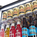 Schmick SK146L-B-HD bar fridge - glass door detail