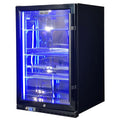 Schmick SK146L-B-HD bar fridge - glass door detail