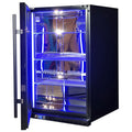 Schmick SK146L-B-HD bar fridge - glass door detail