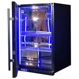 Schmick SK146L-B-HD bar fridge - glass door detail