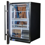 Schmick SK146L-B-HD bar fridge - glass door detail