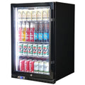 Schmick SK146L-B-HD bar fridge - glass door detail