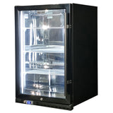 Schmick SK146L-B-HD bar fridge - glass door detail