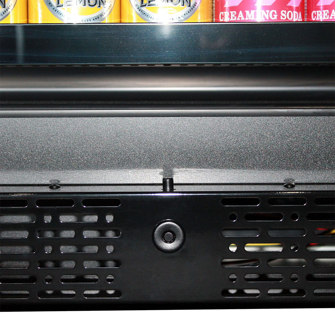 Schmick SK168-Combo - Upright Slim Depth Quiet Running Glass Front Beer And Wine Fridge With 5 x LED Colour Options