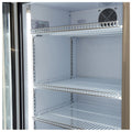 Schmick HUS-SC372LW bar fridge - glass door detail