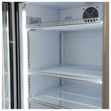 Schmick HUS-SC372LW bar fridge - glass door detail