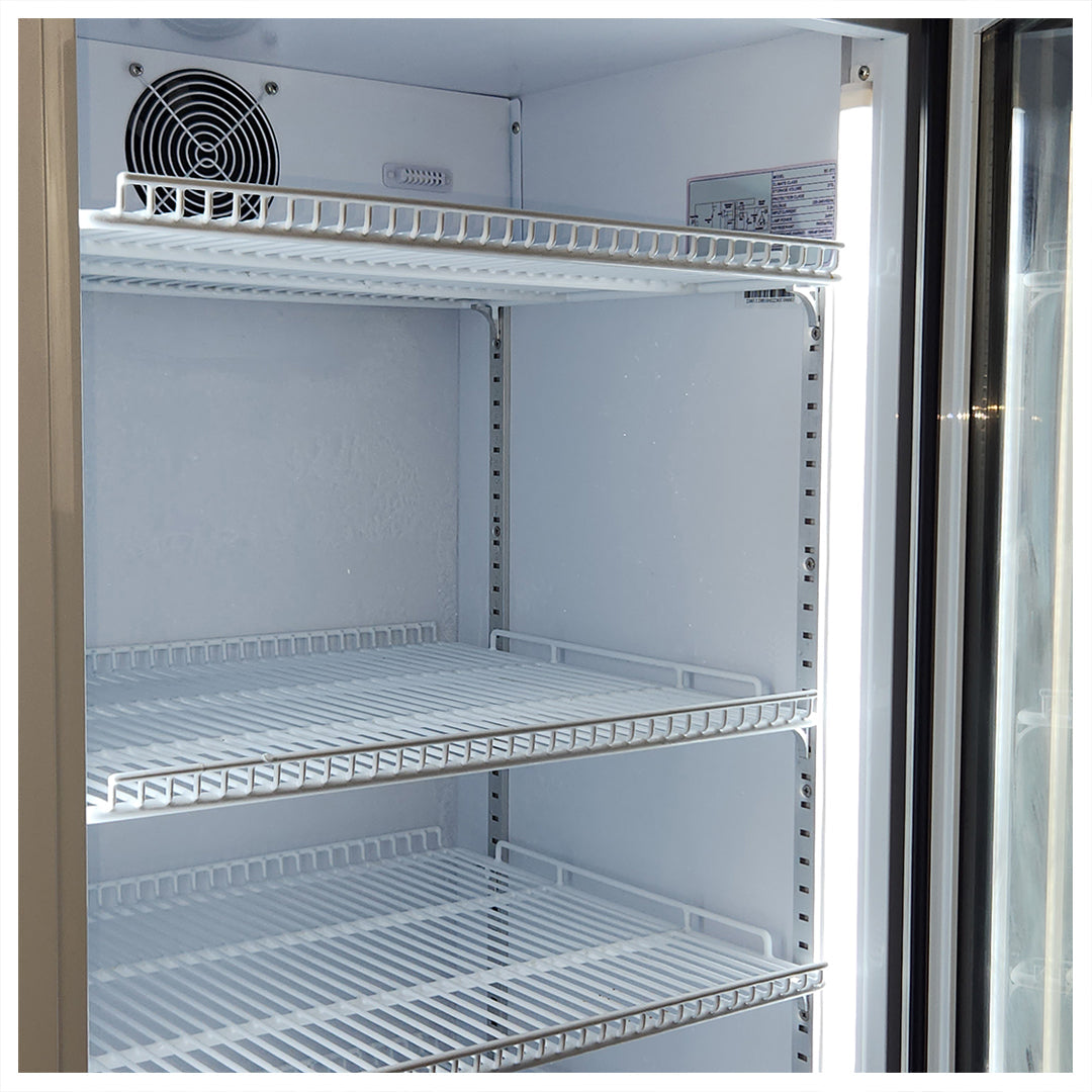 Carlton Draught Glass Door Bar Fridge - Quiet - 370 Litre - SC372W-CD