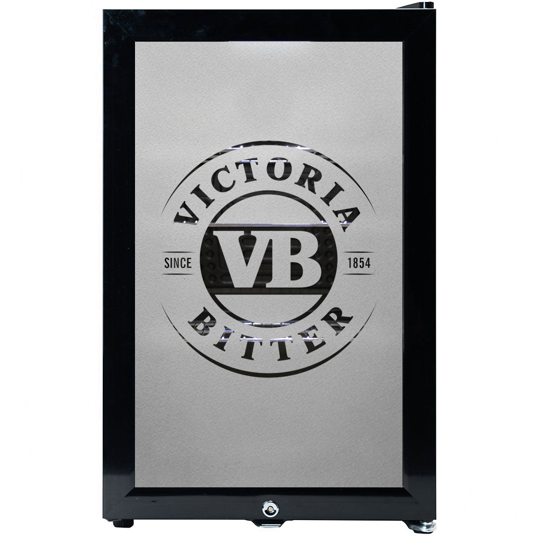 Victoria Bitter - SC70-B-VB-V1 – Branded Glass Door Bar Fridge with Frosted Logo – 70 Litres