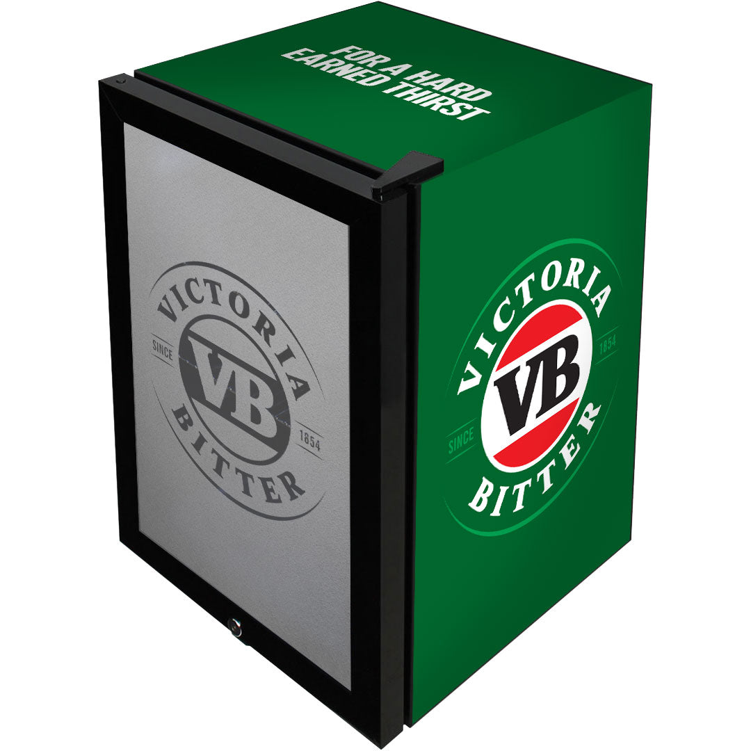 Victoria Bitter - SC70-B-VB-V1 – Branded Glass Door Bar Fridge with Frosted Logo – 70 Litres