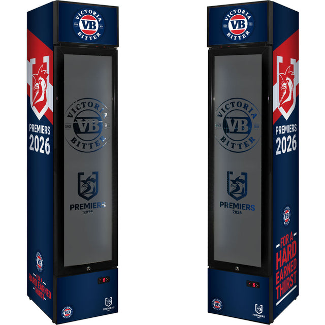 VB Sydney Roosters Premiers 2026 Skinny Upright Bar Fridge - 160L - SS-P160-VB-ROOSTERS - image 1