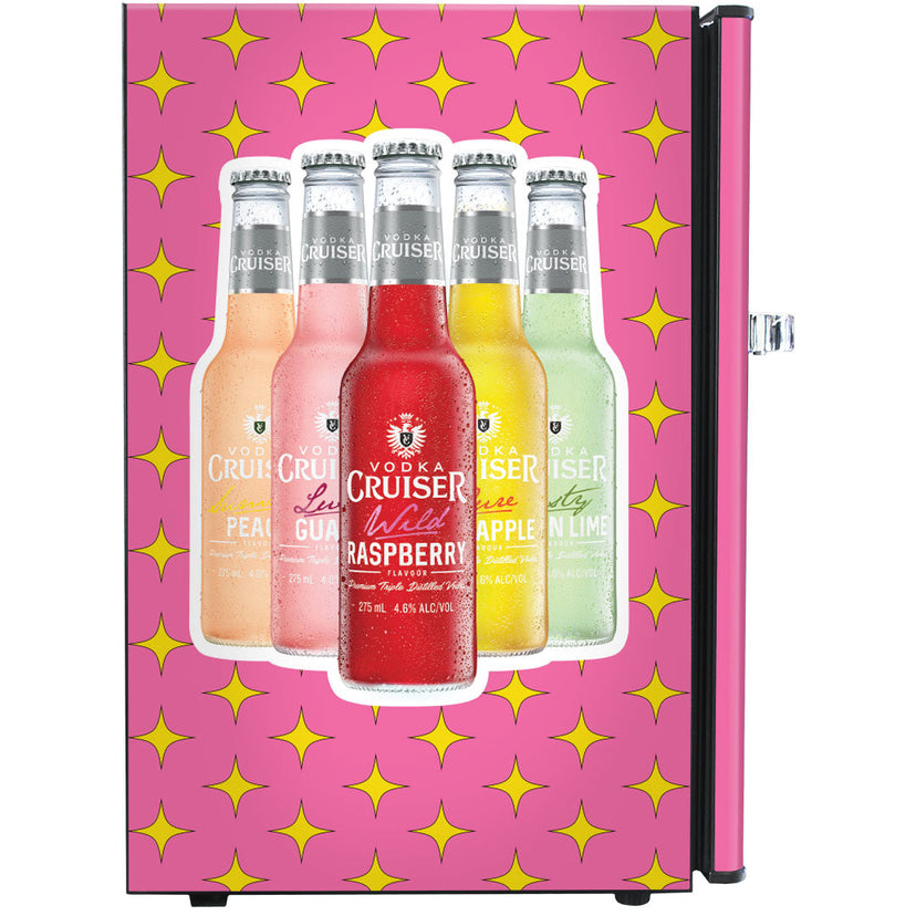 Vodka Cruiser BC70B-VC bar fridge - side view
