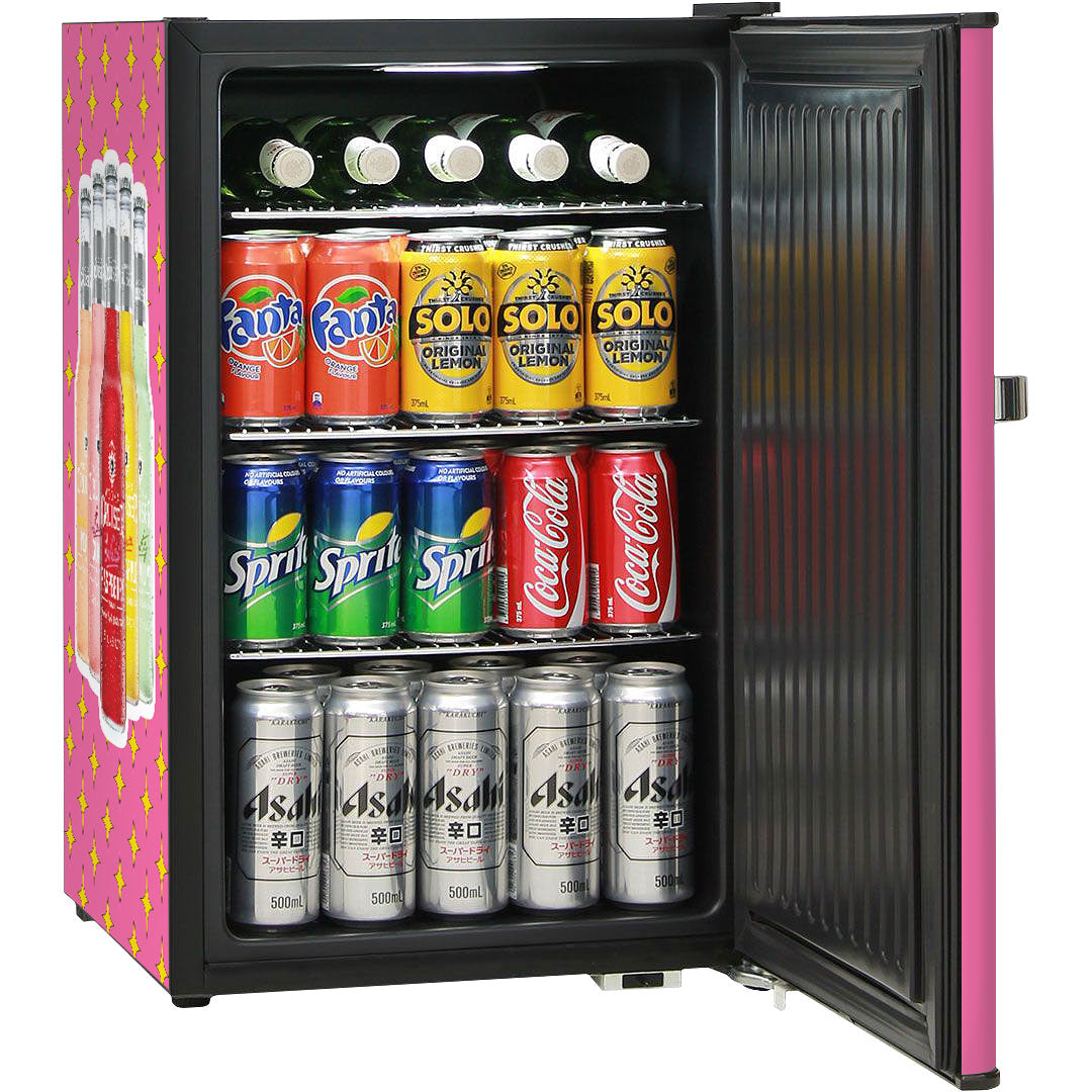 Vodka Cruiser Official Designed Mini Bar Fridge 70 Litre Schmick Brand With Opener - Model HUS-BC70B-VC