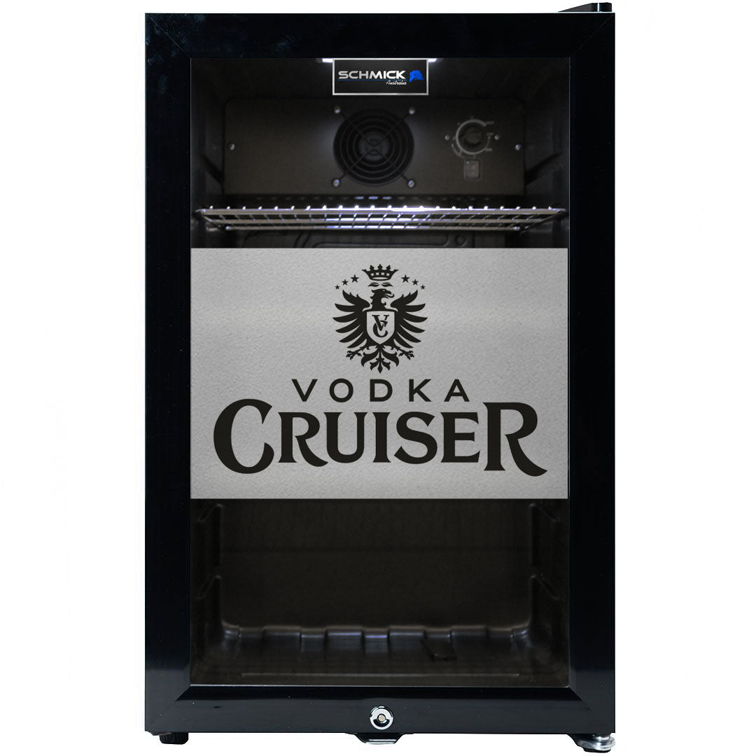 Vodka Cruiser Official Designed Mini Bar Fridge 70 Litre Double Glazed - Model SC70-B-VC