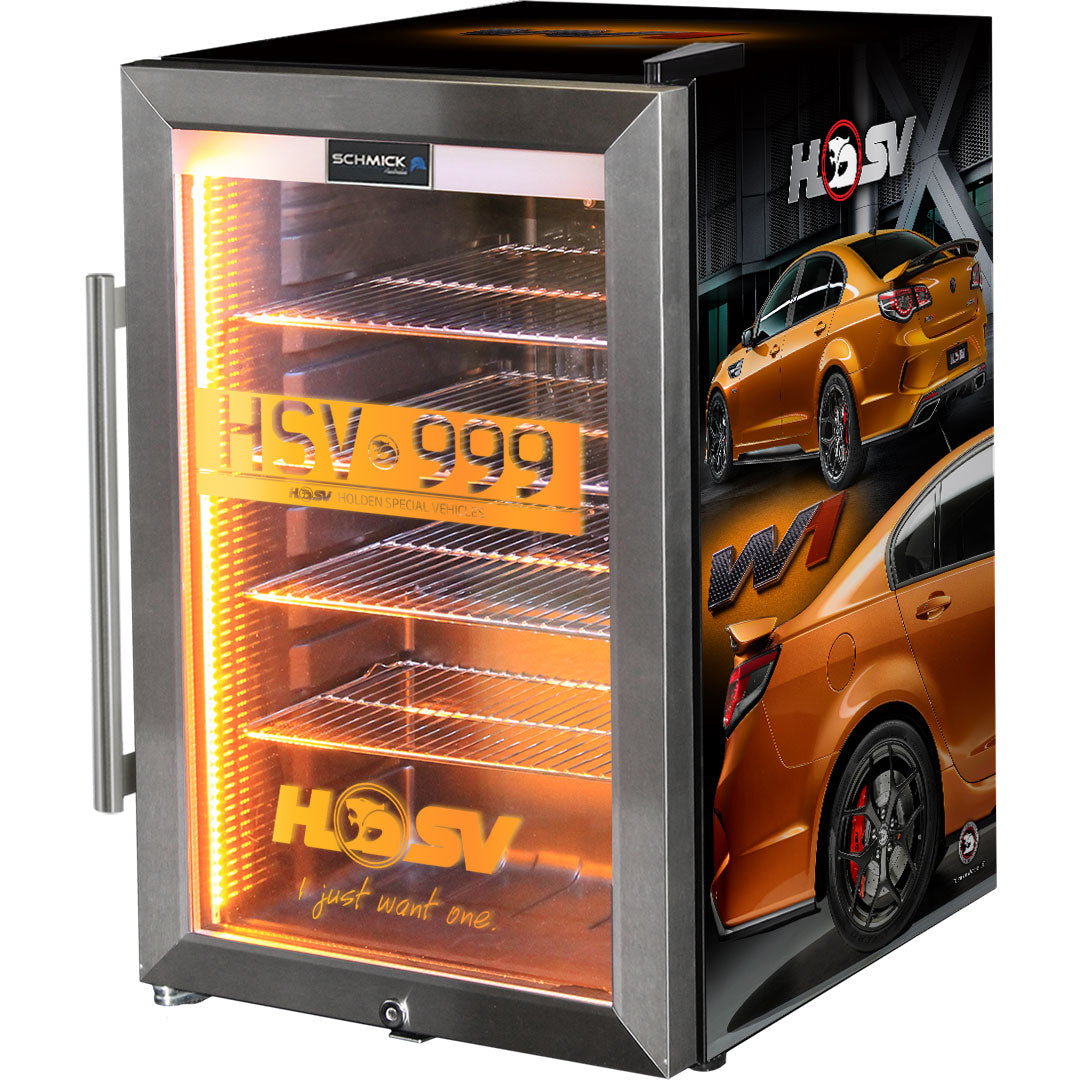 HSV GTSR W1 branded bar fridge. Add Your Own Number Plate To Door! - HUS-SC70-SS-GTSR-W1