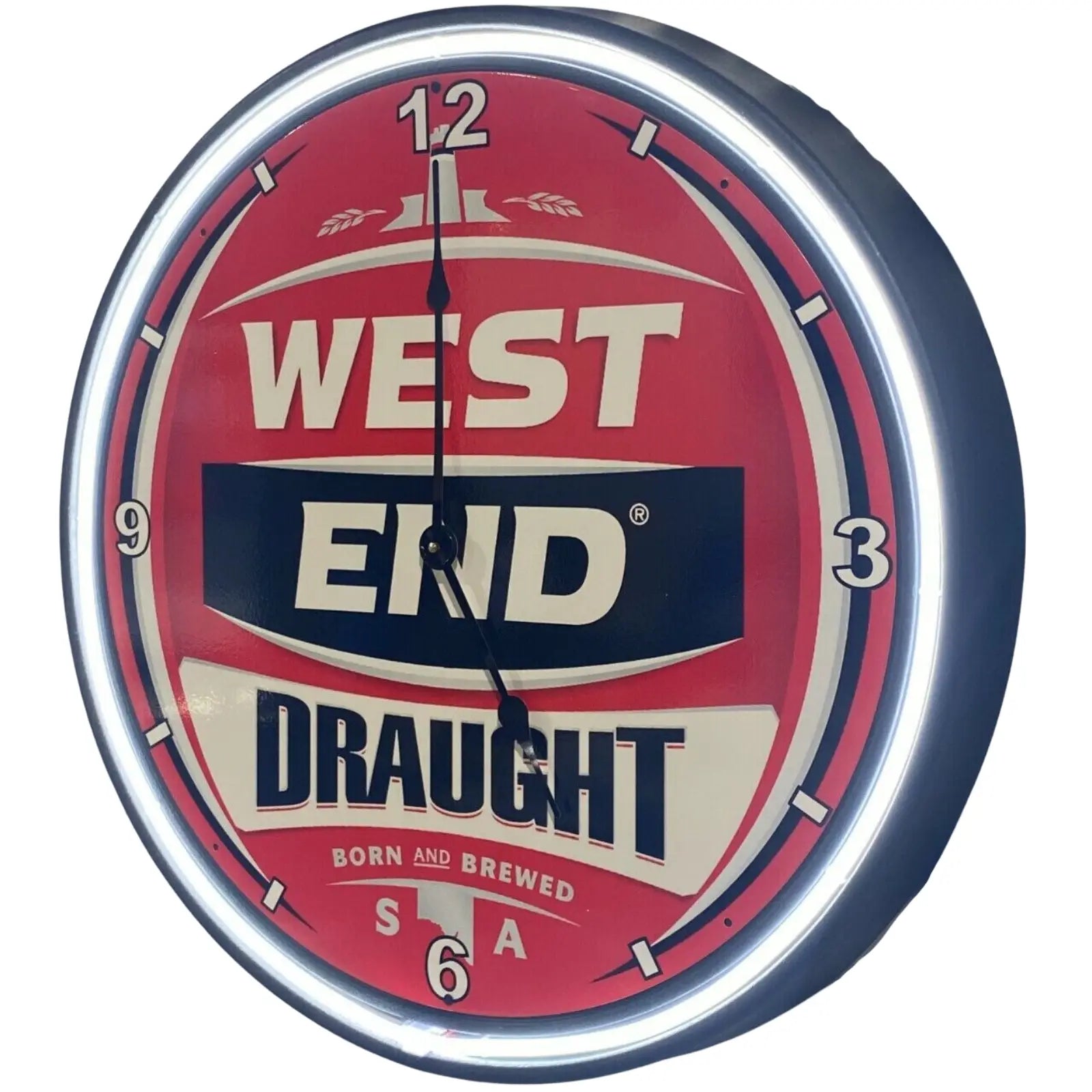West End Draught Neon Clock
