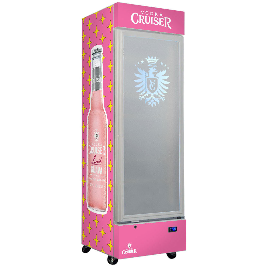 Vodka Cruiser Glass Door Bar Fridge – Upright Quiet – 370 Litre - SC372W-VC