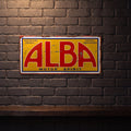 ALBA MOTOR SPIRIT 810 X 380 METAL SIGN