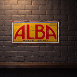 ALBA MOTOR SPIRIT 810 X 380 METAL SIGN