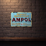 AMPOL MOTOR OIL PERFECT PERFECTION 600 MM X 400 MM METAL SIGN