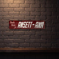 ANSETT ANA 800 X 200 MM METAL SIGN