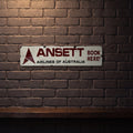 ANSETT 800 X 200 MM METAL SIGN