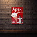 APEX ICE CREAM VINTAGE ADVERTISING 600 MM X 400 MM METAL SIGN