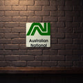 AUSTRALIAN NATIONAL 380 MM X 380 MM METAL SIGN