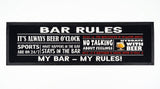 Bar Rules Premium Rubber-Backed Bar Mat Runner