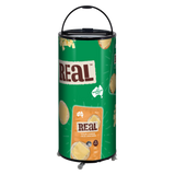 Custom Branded Bar Fridge | 65L Party Tube — branded example: barrel - Custom Vinyl Wrapped Branded Fridge - Example 34