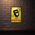 BERNIE BRIQUETTES 600 X 400 MM METAL SIGN