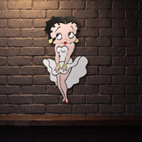 BETTY BOOP METAL SIGN PREMIUM QUALITY METAL WALL ART 800MM X 420MM