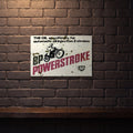 BP POWERSTROKE 600 MM X 400 MM METAL SIGN