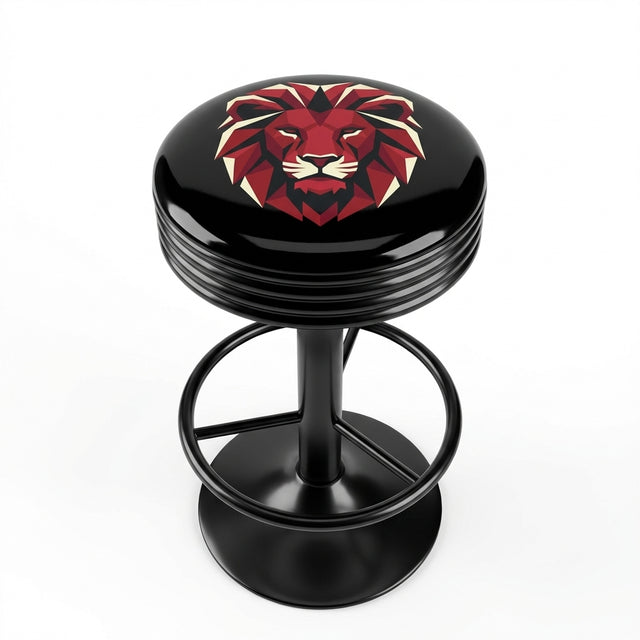 Custom Branded Bar Stool — Three-Quarter View