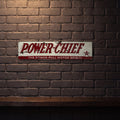 CALTEX POWERCHEIF 800 X 200 MM METAL SIGN