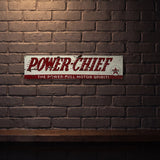 CALTEX POWERCHEIF 800 X 200 MM METAL SIGN