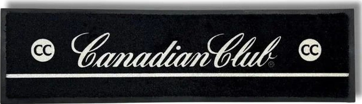 Canadian Club Premium Rubber-Backed Bar Mat Runner