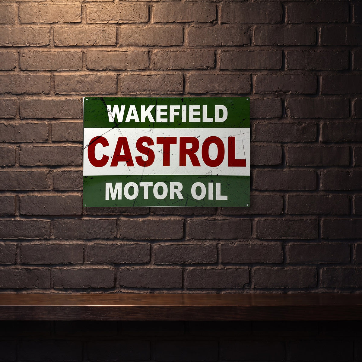 CASTROL MOTOR OIL 600 X 400 MM METAL SIGN