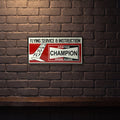 CHAMPION AVIATION SPARK PLUGS 600 MM X 300 MM METAL SIGN