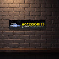 CHEVROLET GENUINE ACCESSORIES 800 X 200 MM METAL SIGN
