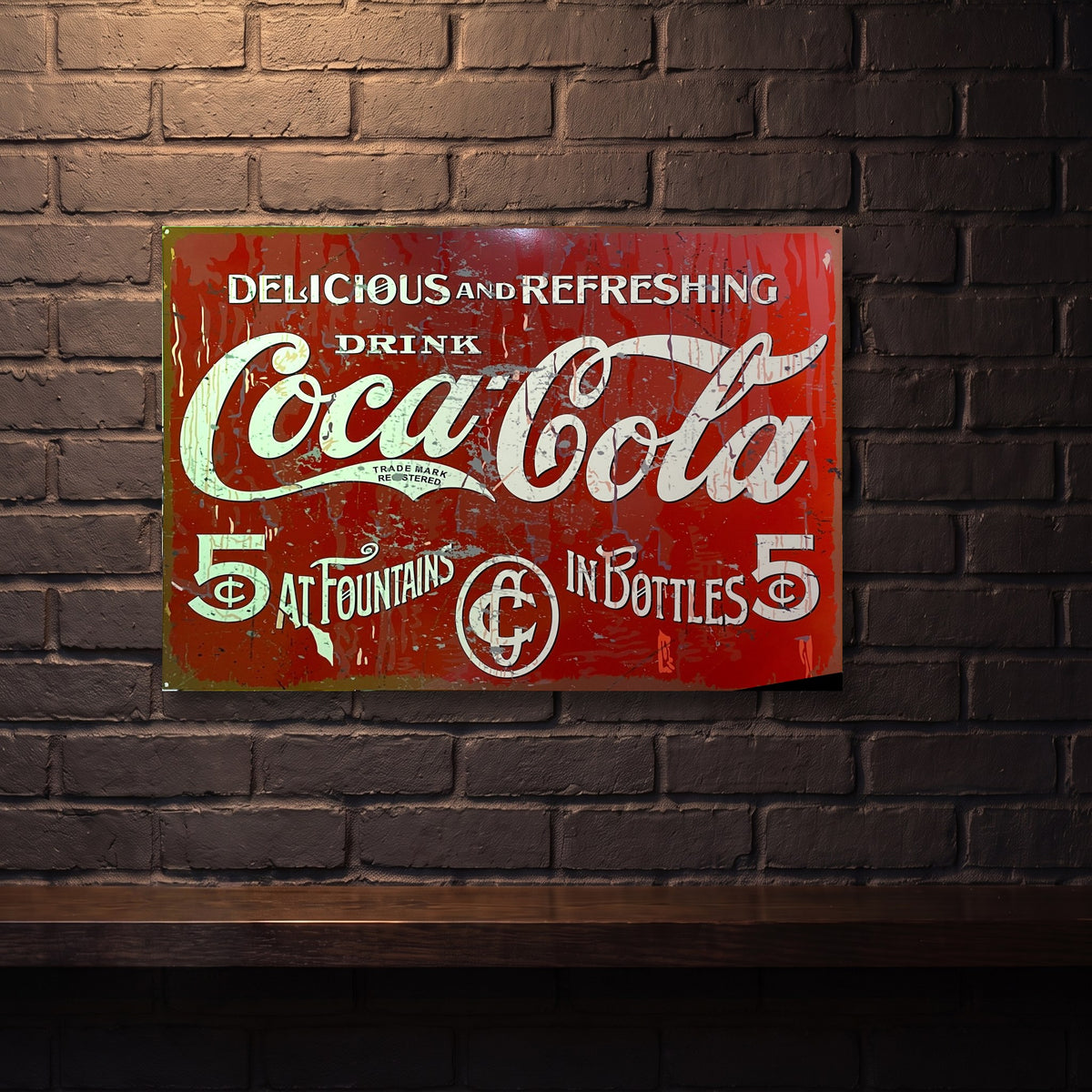 COCA COLA 810 X 555 MM HUGE SIGN