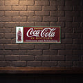 COCA COLA EMBOSSED METAL SIGN 700 X 250 MM