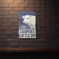 COOPERS CATTLE DIP 600 MM X 400 MM METAL SIGN