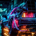 Cyber Gullwing design flat - the printed seat artwork