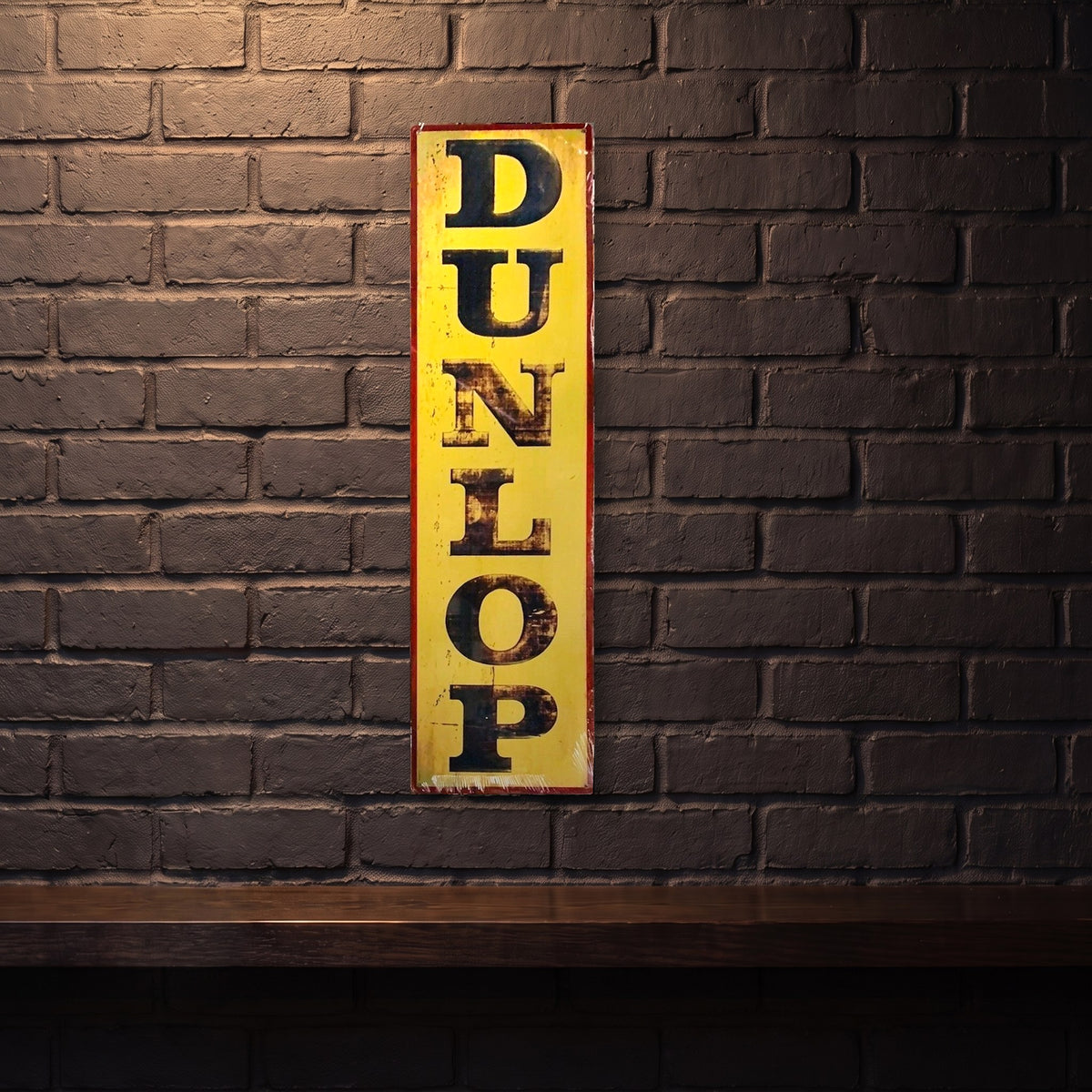 DUNLOP TYRES QUALITY 800 X 200 MM METAL SIGN