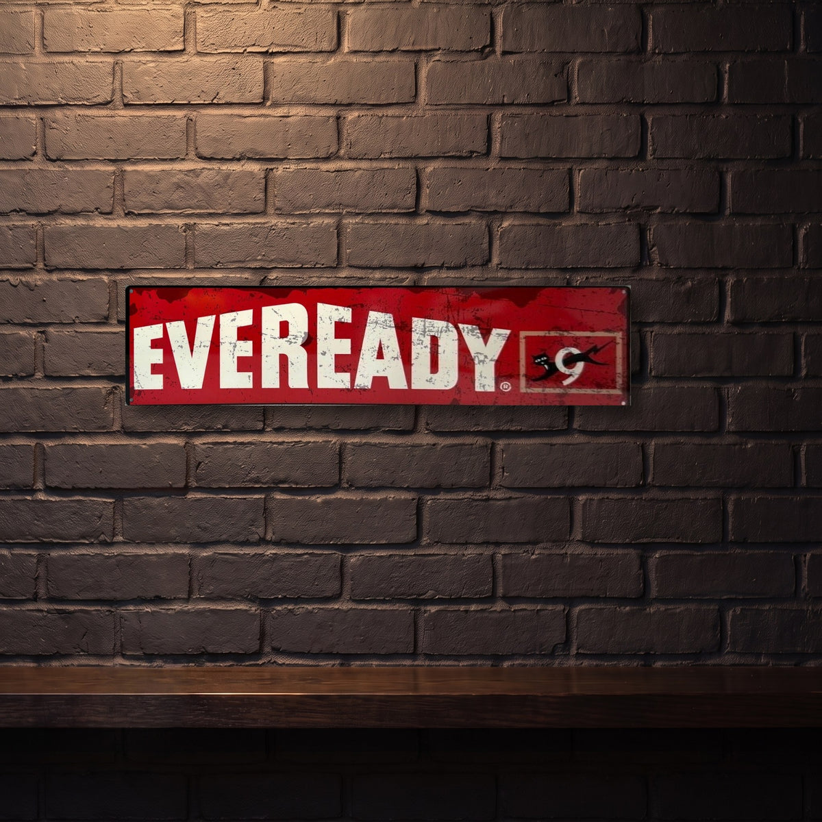 EVEREADY BATTERIES 800 X 200 MM METAL SIGN
