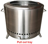 Slide-out ash tray - easy clean-up