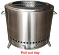Slide-out ash tray - easy clean-up