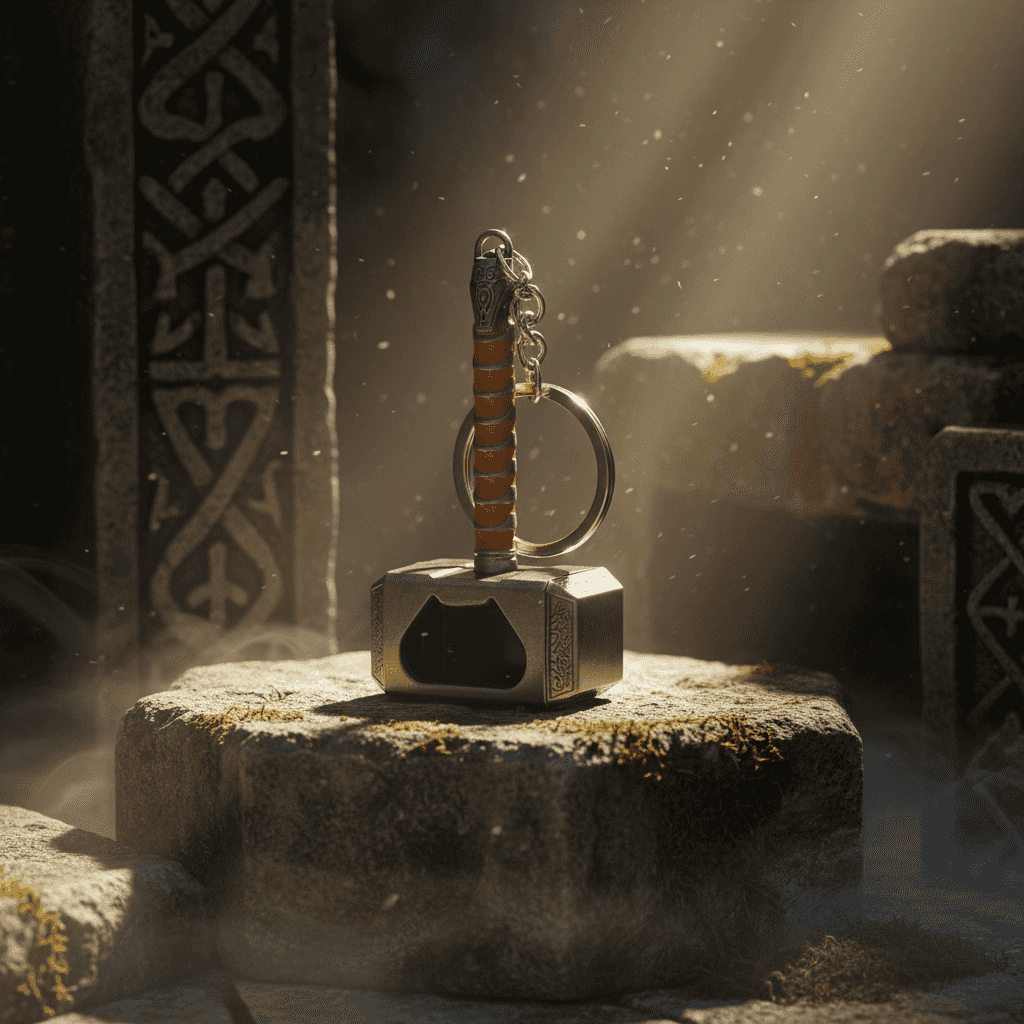 Thor’s Hammer Bottle Opener Keyring – Marvel Avengers Beer Opener Gift