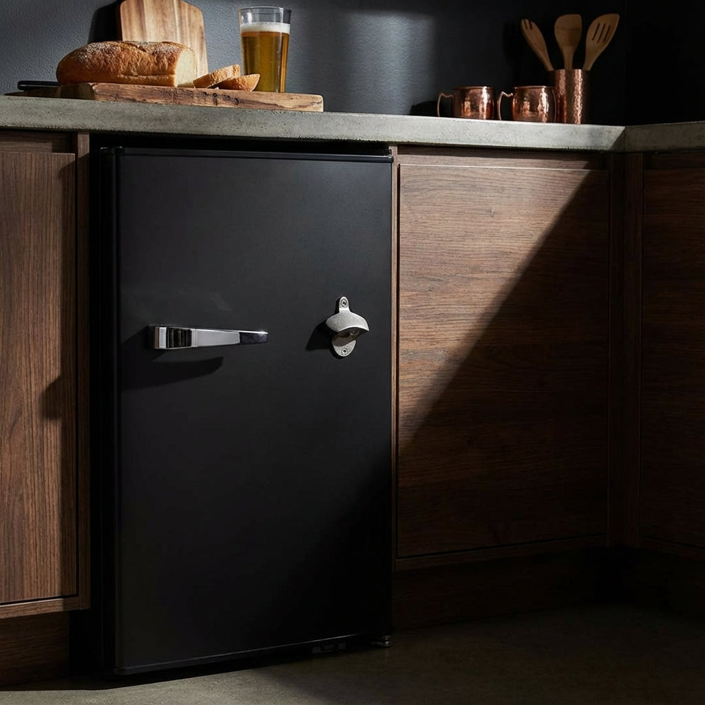 70 Litre - Bar Fridge with Bottle Opener - Add Your Logo - Schmick HUS-BC70B-RET