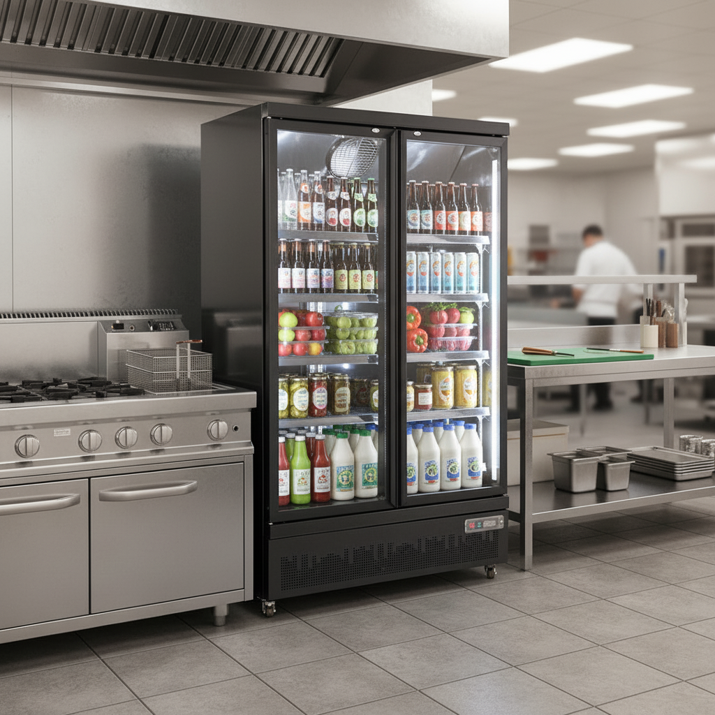 1081 Litres Commercial Upright 2 Door Refrigerator – IC COLD FC-BD126AH - Add Your Logo